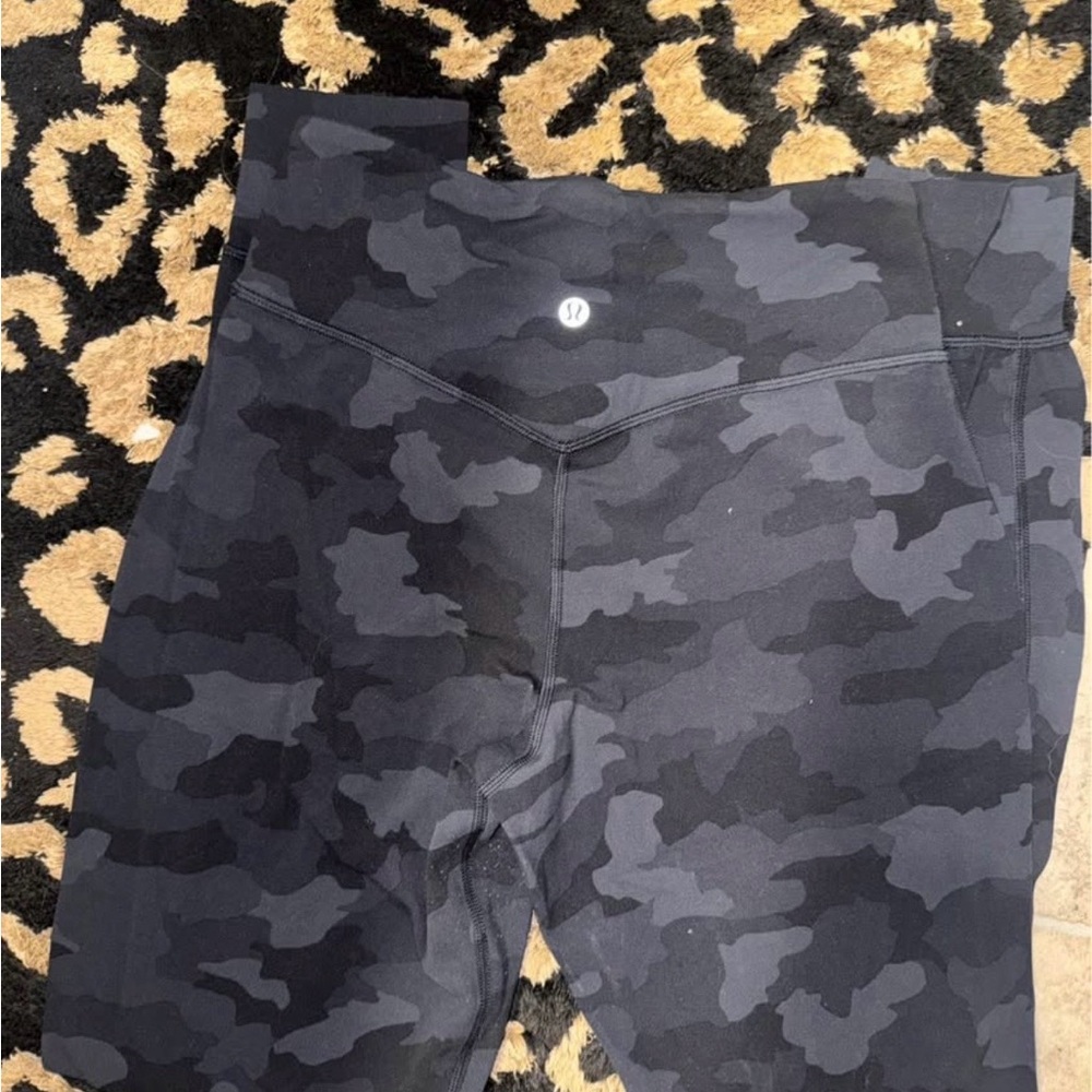 Lululemon Athletica Camo Track Pants - Black and Gray